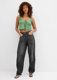 Balonové džíny, Mid Waist, Super Soft, bonprix