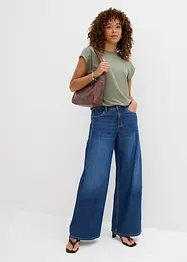 Džíny Wide Leg, Mid Waist, bonprix