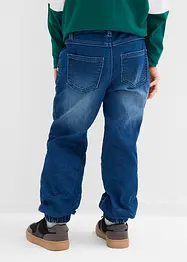 Teplákové džíny bez zapínání Regular Fit, Straight, bonprix