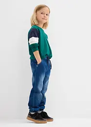 Teplákové džíny bez zapínání Regular Fit, Straight, bonprix
