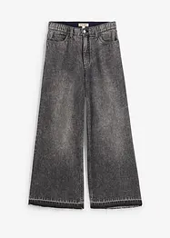 Džíny Wide Leg, High Waist, zkrácené, bonprix
