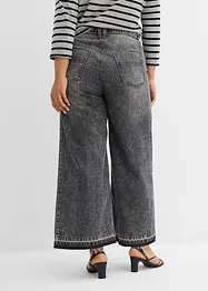 Džíny Wide Leg, High Waist, zkrácené, bonprix