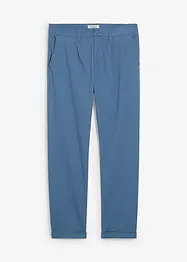 Kalhoty se sklady u pasu z bavlněného kepru, Regular Fit, Straight, bonprix