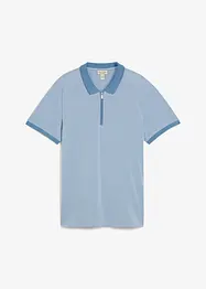 Triko polo z piké, se zipem, bonprix