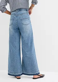Džíny Wide Leg, High Waist, zkrácené, bonprix