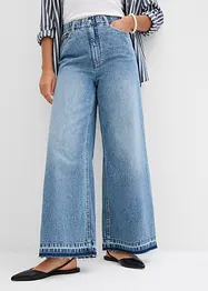 Džíny Wide Leg, High Waist, zkrácené, bonprix