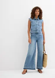 Džínová vesta z bavlny, bonprix