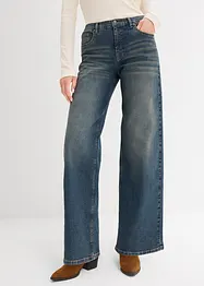 Džíny Wide Leg, High Waist, bonprix