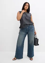 Džíny Wide Leg, High Waist, bonprix
