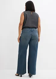 Džíny Wide Leg, High Waist, bonprix