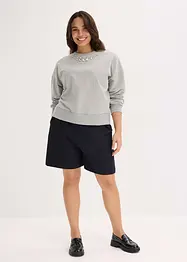 Oversize mikina se štrasem, bonprix