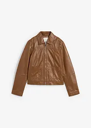 Kožená bunda z jehněčí kůže nappa, bonprix