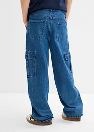 Cargo džíny Loose Fit, s nastavitelným pasem, Straight, bonprix