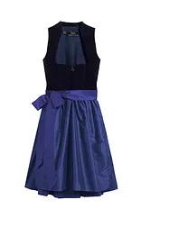 Kroj ve stylu dirndl se sametem, v délce midi (2dílná souprava), bonprix