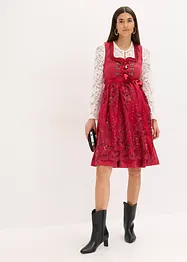 Dirndl se zástěrou s flitry (2dílná souprava), bonprix
