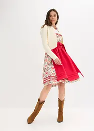 Kroj ve stylu dirndl s vyšívanou zástěrou (2dílná souprava), bonprix
