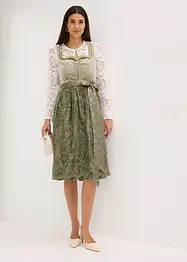 Dirndl se zástěrou s flitry (2dílná souprava), bonprix