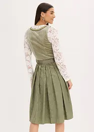 Dirndl se zástěrou s flitry (2dílná souprava), bonprix