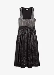 Kroj ve stylu dirndl se sametem, v délce midi (2dílná souprava), bonprix