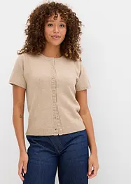 Pletený kabátek s krátkým rukávem, bonprix