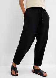 Teplákové kalhoty typu Barrel z čisté organické bavlny, bonprix