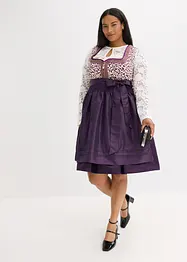 Kroj Dirndl s vyšívanou zástěrou (2dílná souprava), bonprix