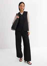 Dlouhá vesta s keprovou strukturou, bonprix