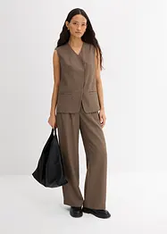 Kalhoty bez zapínání, s keprovou strukturou, bonprix