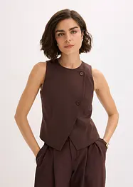 Vesta s asymterickou knoflíkovou légou, bonprix