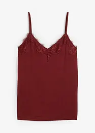 Top s obsahem vlny a s krajkou, bonprix