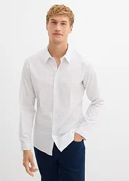 Strečová business košile s drobným vzorem, Slim Fit, bonprix