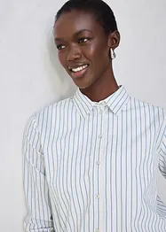 Košilová halenka s podílem hedvábí, bonprix