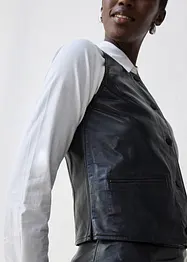 Vesta z jehněčí kůže napa, bonprix