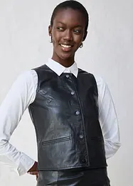 Vesta z jehněčí kůže napa, bonprix