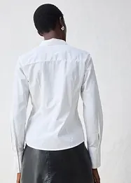 Košilová halenka s podílem hedvábí, bonprix