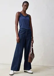 Top s obsahem vlny a s krajkou, bonprix