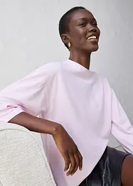 Tričko s lichoběžníkovým střihem a s podílem hedvábí, bonprix