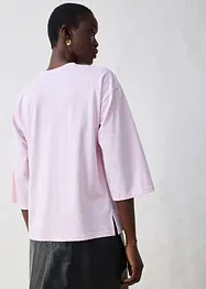 Tričko s lichoběžníkovým střihem a s podílem hedvábí, bonprix