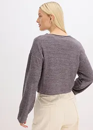 Žebrovaný kabátek z jemné pleteniny, bonprix