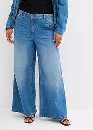 Džíny Wide Leg, Mid Waist, bonprix