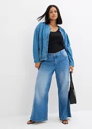 Džíny Wide Leg, Mid Waist, bonprix