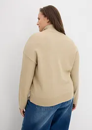 Pletený kabátek se zapínáním na zip, bonprix