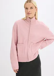 Pletený kabátek se zapínáním na zip, bonprix