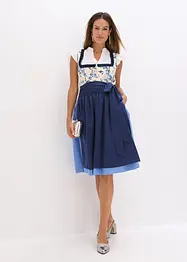 Kroj ve stylu dirndl s vyšívanou zástěrou (2dílná souprava), bonprix