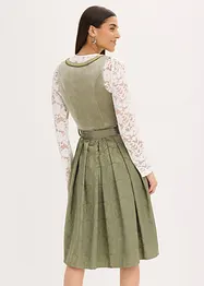 Dirndl se zástěrou s flitry (2dílná souprava), bonprix
