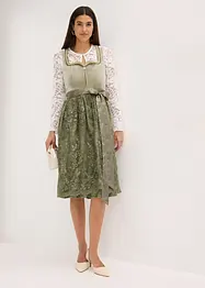 Dirndl se zástěrou s flitry (2dílná souprava), bonprix