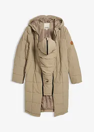 Těhotenský a nosicí kabát 3 v 1 s prošíváním, recyklovaný polyester, bonprix
