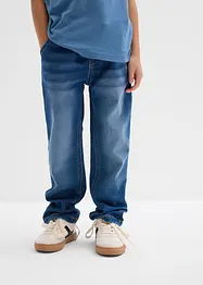 Džíny bez zapínání, z teplákoviny, Regular Fit, Straight, bonprix
