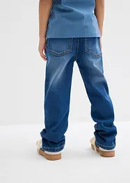 Džíny bez zapínání, z teplákoviny, Regular Fit, Straight, bonprix