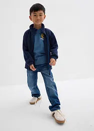 Džíny bez zapínání, z teplákoviny, Regular Fit, Straight, bonprix